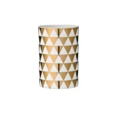 świecznik na tealight małe złote trójkąty Bloomingville