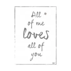 plakat all of me loves Bastion Collections