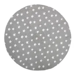 dywanik z juty grey stars Bloomingville