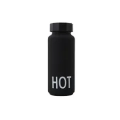 butelka thermo black hot Design Letters