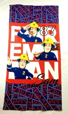 Ręcznik kąpielowy Fireman Sam Strażak Sam 68x137cm