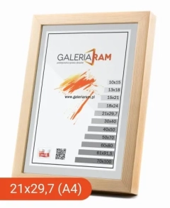 Rama do dyplomu Drewniana Sur GPJ 21x29,7 (A4)