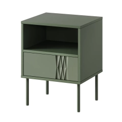 Komplet szafek nocnych zielony mat 44 cm Aurelia