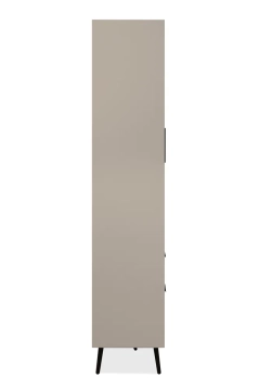 Witryna dwudrzwiowa z szufladami capuccino mat 90 x 185 cm Arona