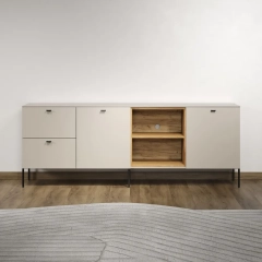 Szafka RTV kaszmir / dąb mat 200 cm Avolo