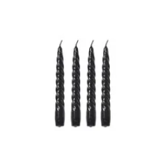 świeca twist black 4szt Lene Bjerre