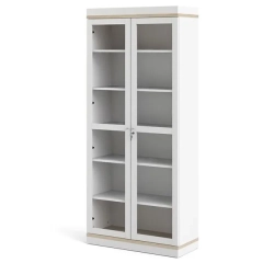 Witryna dwudrzwiowa biała mat 89 x 200 cm Roomers